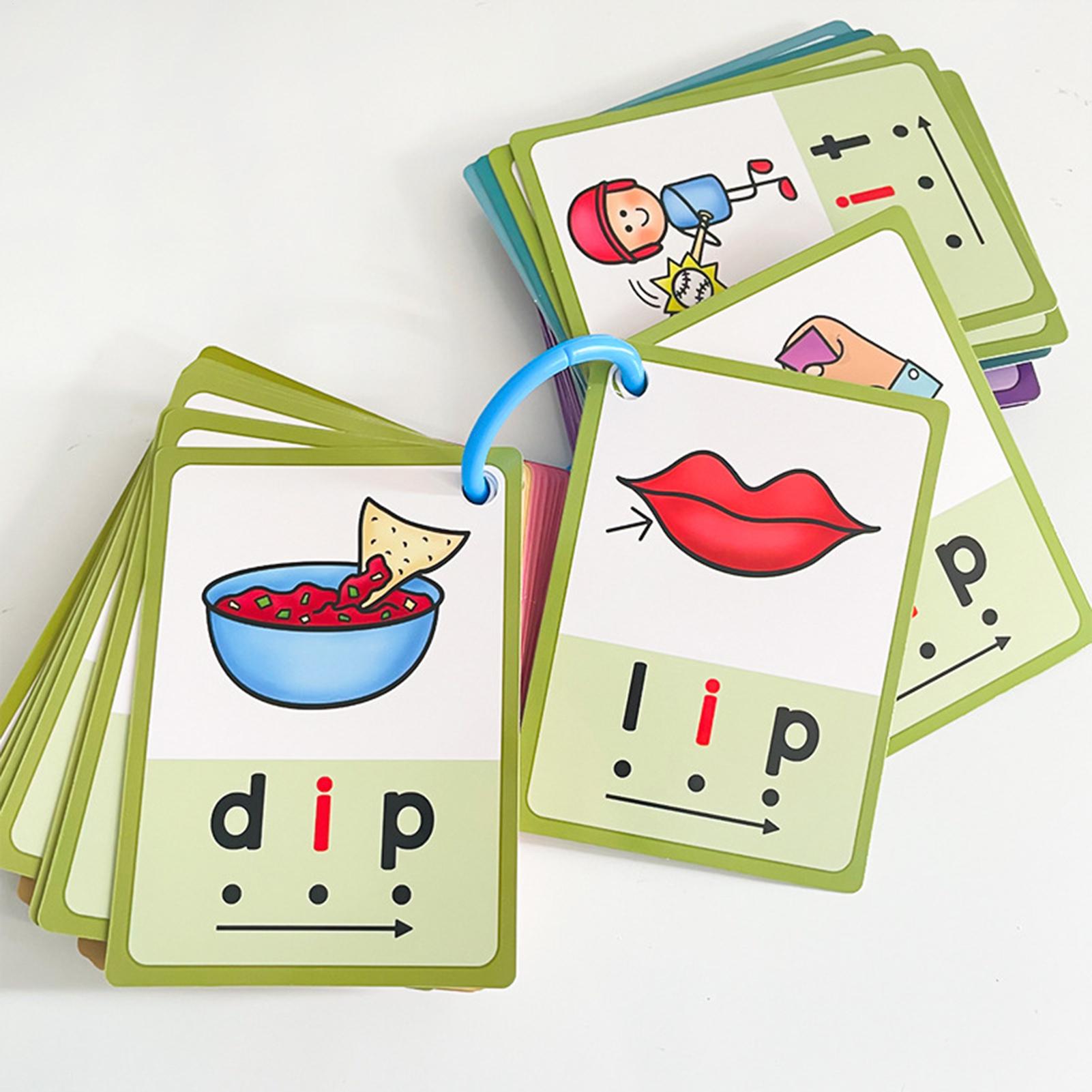 Phonics Card Game - Cartões flash de jardim de infância,