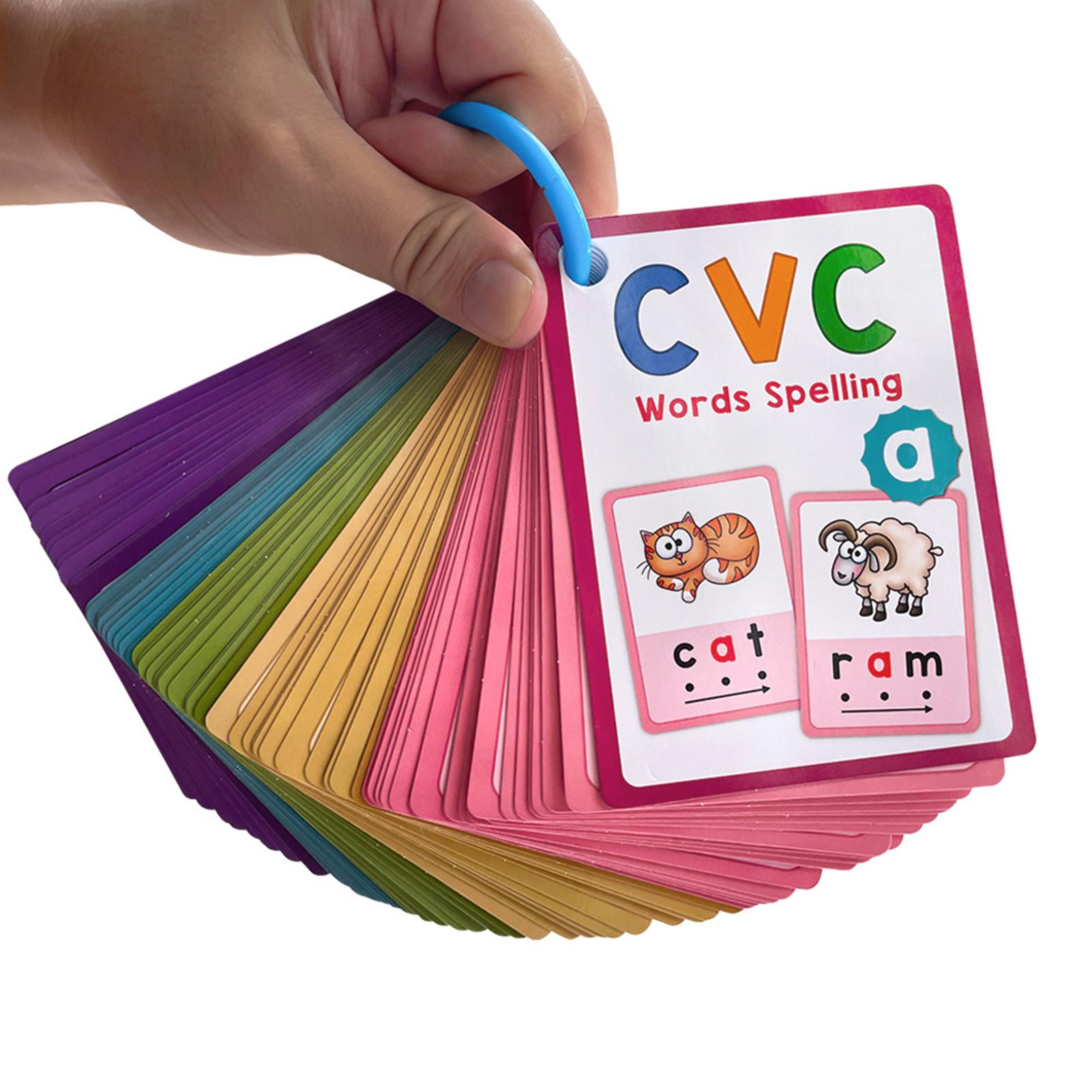 Phonics Card Game - Montessori crianças palavras em inglês aprendizagem