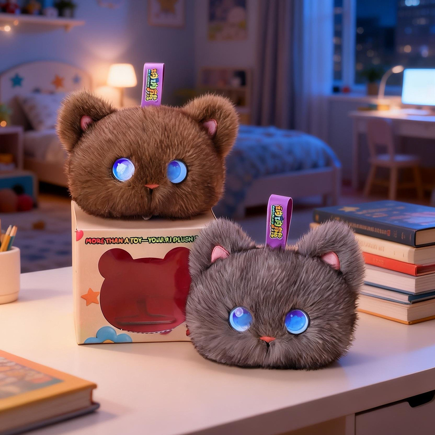 Kid Education - Brinquedo Interativo de Gato de Pelúcia