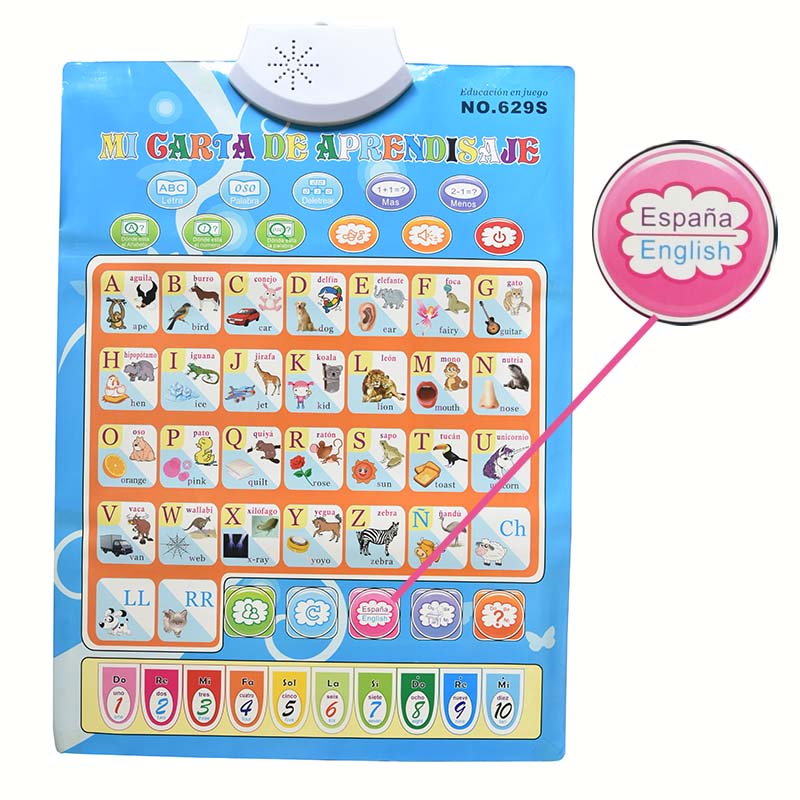 Kids Educational Computer - Gráfico fônico de idioma espanhol e