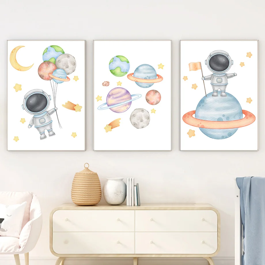 Kids Education System - Arte de Parede Personalizada com Nome,
