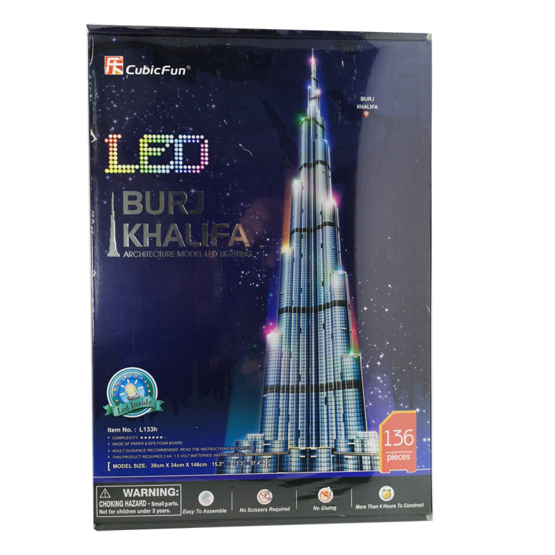 Kids Education In Dubai - Puzzles 3D da Torre Burj Khalifa