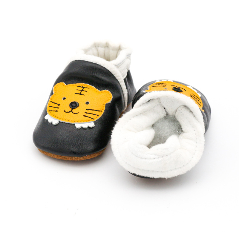 Kids Education Steps - Bebê inverno sapatos de couro berço
