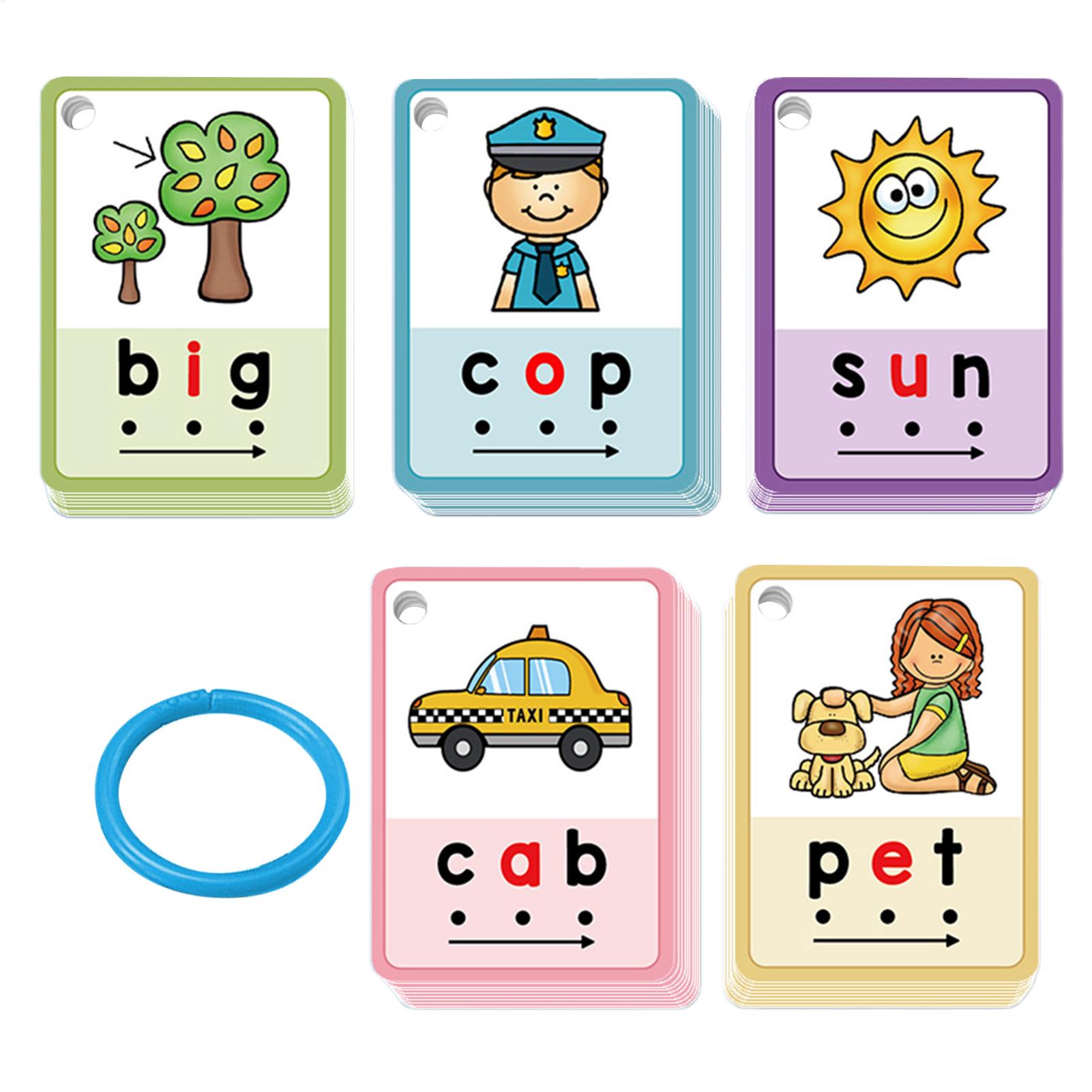 Montessori crianças palavras e - Phonics Card Game avaliação e preço