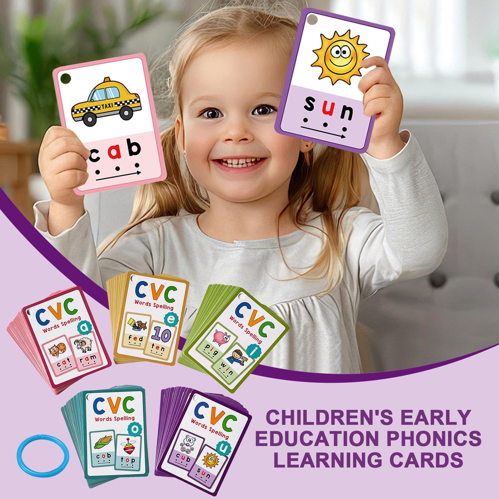 Montessori crianças palavras e - Phonics Card Game avaliação e preço