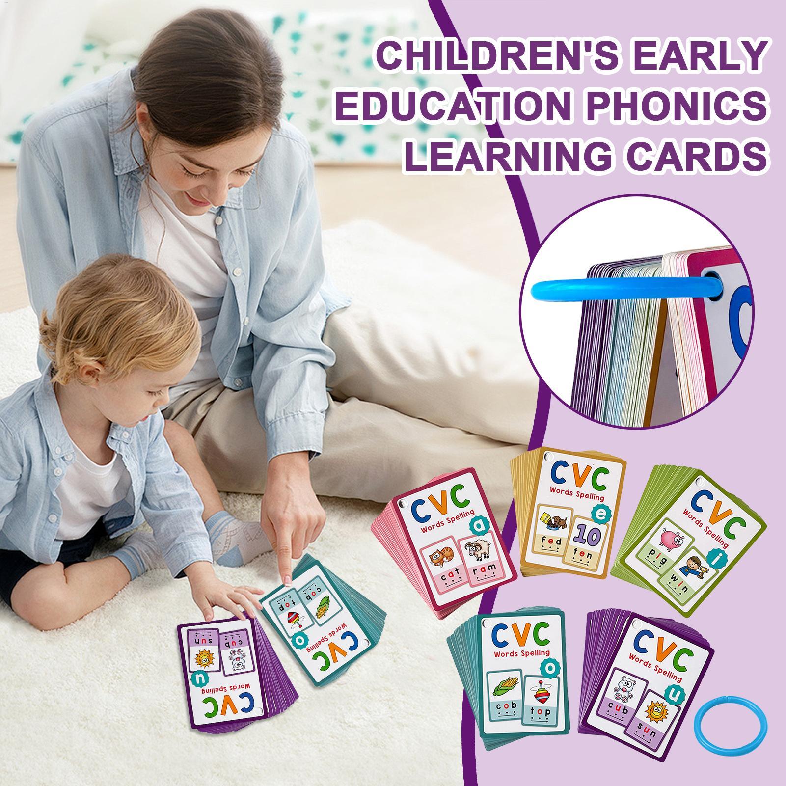 Montessori crianças palavras e - Phonics Card Game avaliação e preço