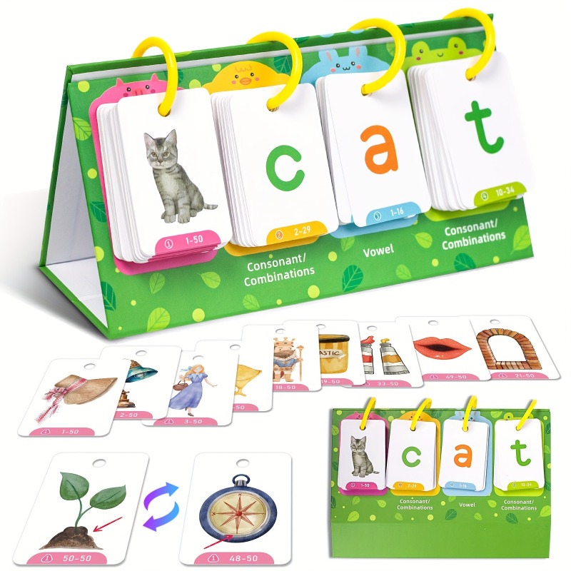 Aotblcer 129 peças jogo de con - Phonics Card Game avaliação e preço