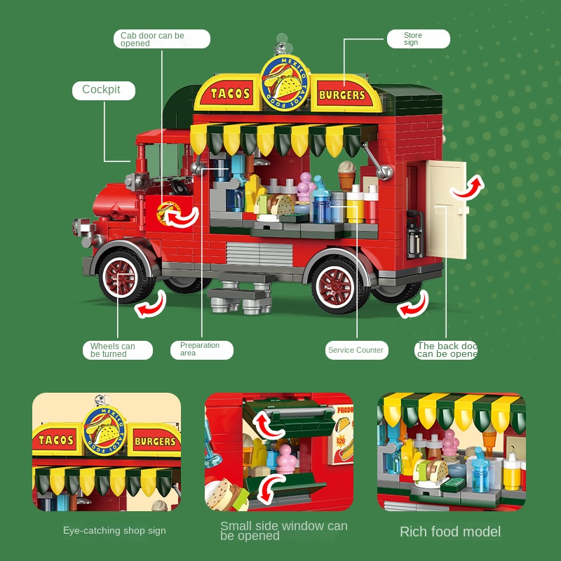 Carrinho de Tacos Mexicano, Ca - Kids Education Mobile avaliação e preço